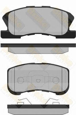 BRAKE ENGINEERING pa1337 -  Комплект тормозных колодок, дисковый тормоз